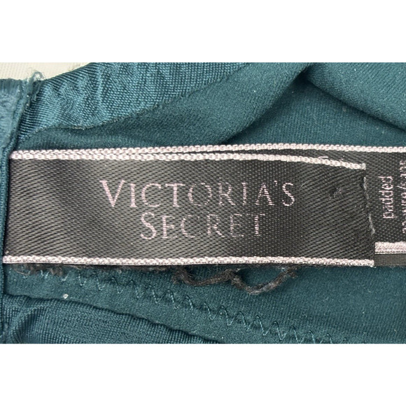 Victoria’s Secret So Obsessed Wireless Push-Up Bra Size 38C Emerald Green Teal - Picture 8 of 10
